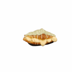 Croissant creme pistache topping